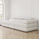 vesani Paris White Boucle Soffa 288cm 3-sits