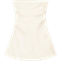 Bershka Stretch Gathered Mini Dress with Bandeau Neckline - Cream