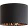 ValueLights Oasis Small Black Fabric Ceiling Light 20.5 x 30.5 x 30.5 cm Shade