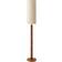 ValueLights Wyatt Natural Linen Tall Shade Floor Lamp