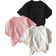 Shein Packs Young Girls Cartoon Graphic Tees Short Sleeve Casual Cute TShirts For Toddlers Back To School Girls Cute Tops For School Girls Shirts Cute TShir