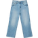 Stradivarius D96 Cropped Straight-Fit Jeans - Blue Denim