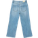 Stradivarius D96 Cropped Straight-Fit Jeans - Blue Denim