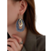 Shein 1pair Geometric Design Vintage Earrings, Versatile Personalized Women's Earrings, Festival Gift