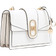 River Island Panelled Monogram Shoulder Bag - White