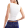 New Look Åtsmitande Body Med Fyrkantig Ringning - Vit
