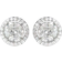 Shein Pair Fashion Cubic Zirconia Stud Earrings For Women For Wedding Engagement Anniversary Party Jewelry Valentine'S Day Gift