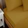 Dunelm Pure Cotton Fitted - Mustard Bed Sheet Brown (190x135cm)