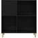 vidaXL Skåp För Skivor Svart Ek 84,5 x 38 x 89 cm Konstruerat Trä Förvaringsskåp 84.5x39cm