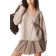 ASOS Double Breasted Wrap Front Cardigan - Mocha
