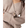 ASOS Double Breasted Wrap Front Cardigan - Mocha