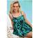Yours Leaf Print Tankini Top - Green