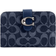 Coach Tabby Wallet In Signature Denim - Denim/Silver/Deep Blue Multi