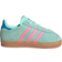 adidas Gazelle Comfort Closure Elastic Laces Shoes - Clear Mint/Bliss Pink/Bright Blue