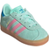 adidas Gazelle Comfort Closure Elastic Laces Shoes - Clear Mint/Bliss Pink/Bright Blue