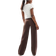 Bershka Tailored Trouser - Brown