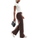 Bershka Tailored Trouser - Brown