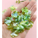 Shein 50pcs/set DIY Plastic Green Leaf Pendant For Jewelry Making