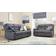 Furniture 786 Bella 3 Crushed Velvet Black Sofa 191cm 2pcs 5 Seater