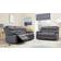 Furniture 786 Bella 3 Crushed Velvet Black Sofa 191cm 2pcs 5 Seater