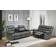 Furniture 786 Bella 3 Crushed Velvet Black Sofa 191cm 2pcs 5 Seater