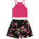 Shein Young Girl Ribbed Knit Cami Top Floral Print Shorts