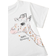 Shein Girls Long Neck Deer Printed Pajamas Set Including Top And Pants