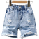 Shein Toddler Boys Ripped Frayed Raw Hem Denim Shorts