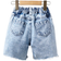 Shein Toddler Boys Ripped Frayed Raw Hem Denim Shorts