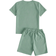 Shein Tween Boys Colorblock Print Round Neck TShirt and Shorts Set