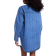 River Island Womens Striped Oversized Denim Shirt - Lightwash Blue