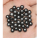 Shein 100pcs 7*4mm Colorful Round Five-Pointed Star Pattern Beads Mixed Acrylic Loose DIY Beads for Jewelry Making Bracelets Necklaces Key