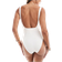 Accessorize V Front Ruched Swimsuit - Cream