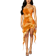 Shein Summer TieDye Strapless Dress With Romantic Ruffled Hem