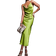 New Look Cowl Neck Satin Midi Dress - Green