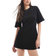 Monki T-Shirt Dress With Cinched Waist - Black