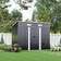 Garden Sanctuary 8 x 4ft Charcoal Black Compact Metal Storage Tool Shed (Building Area )