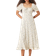 New Look Crinkle Milkmaid Midi Dress - White