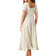 New Look Crinkle Milkmaid Midi Dress - White