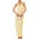 Vila Textured Jersey Cami Maxi Dress - Pale Yellow