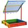 vidaXL Bois de Sapin Bac à Sable avec Toit Réglable Enfants Tout-petits Garçons Filles Jardin Patio Extérieur Arrière-cour Multicolore UV50