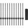 vidaXL Garden Fence Set of 2 Grey Metal