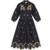 Joanie Rachida Embroidered Western Shirt Dress - Black