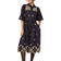 Joanie Rachida Embroidered Western Shirt Dress - Black