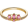 Pandora Disney Princess Rapunzel Tiara Ring - Gold/Pink/Transparent
