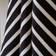 Dunelm Monochrome Stripe Cotton Bath Towel Black (140x70cm)