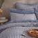 Dunelm Portloe Woven Gingham & Pillowcase Set Folkstone Blue Duvet Cover Blue (200x)