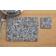 Premier Housewares Paisley Placemats Set of 4 Place Mat Black, White (29x22cm)