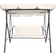 OHS 3-seater Swing Bench with Canopy - Cream