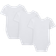 John Lewis Baby Safari Animal Embroidery Short Sleeve Bodysuits, Pack of 3, White